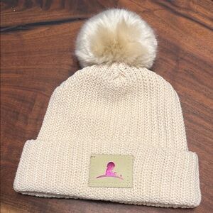 Love Your Melon Natural special St Jude Beanie with Pom-Pom